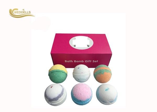 Beautiful Bath Bomb Gift Sets Private Label Packaging For Skin Whitening