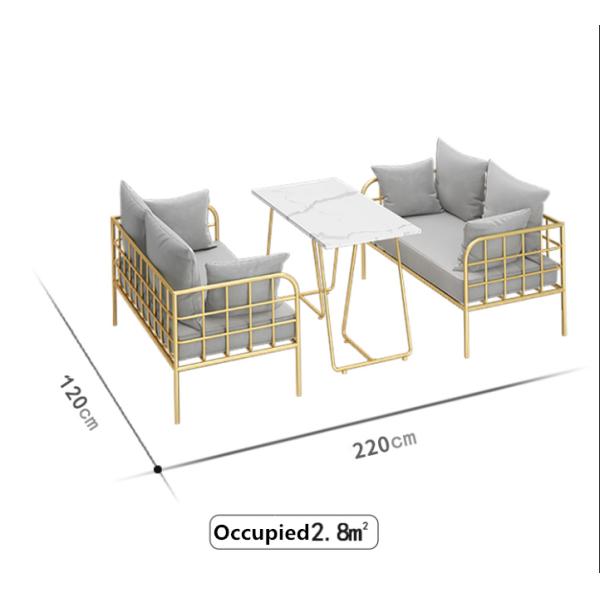 Нержавеющая сталь золота кафа мебели коммерчески будочки комнаты перерыва завтрака усаживая