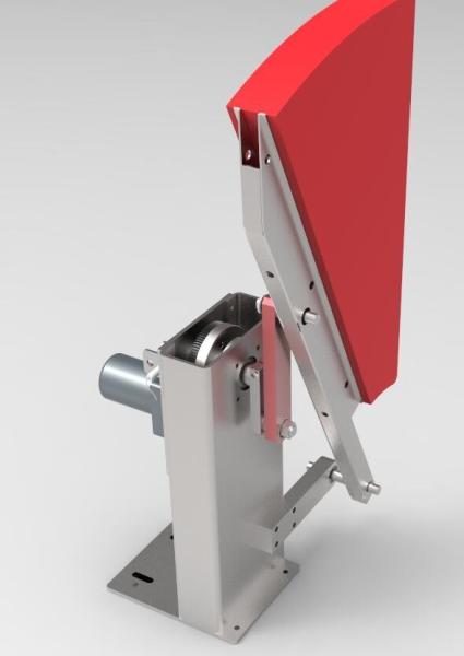 Silica Arcrylic Flap Barrier Mechanism For Sicssor / Sector Door Module