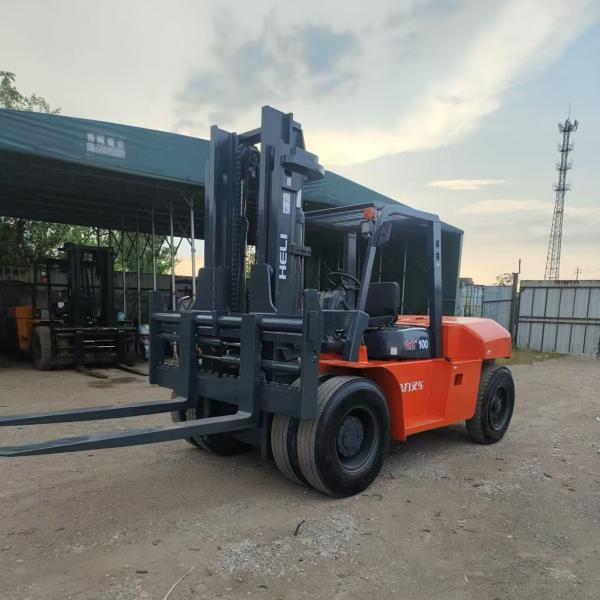 HELI CPCD100 FD100 10 tonnes élévateur à fourche diesel machine de levage utilisée HELI série H2000