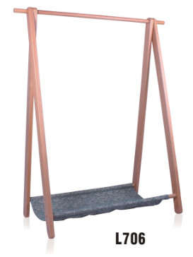 America style mid century solid wood clothe coat rack