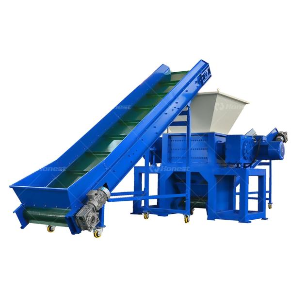 Scrap Metal Iron Shredder Double Shaft Copper Wire Crushing Machine