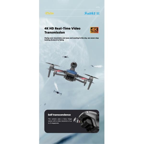 Cfly Faith 2se 27mins Fly Professional Long Distance Range Obstacle Avoidance Gps Rc Quadcopter 4k Hd Camera Fpv Drone 2.4g