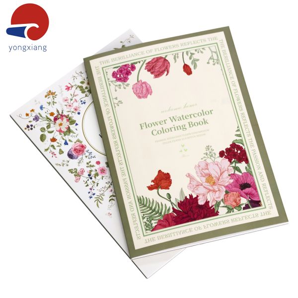 Film Lamination Coloring Book Printing OEM Adults Coloring Books