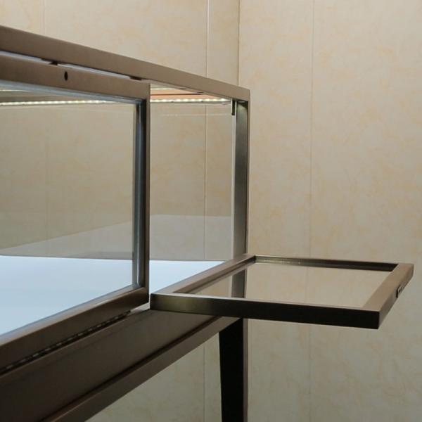 Professional Jewelry Display Showcase / Watch Display Showcase Stainless Steel Material