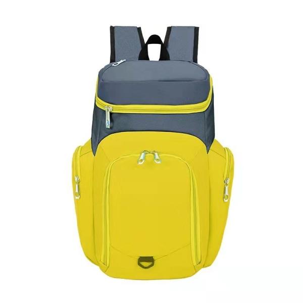 Material Basketball or Soccer Backpack with Customized Designs and Zipper Hasp Closure