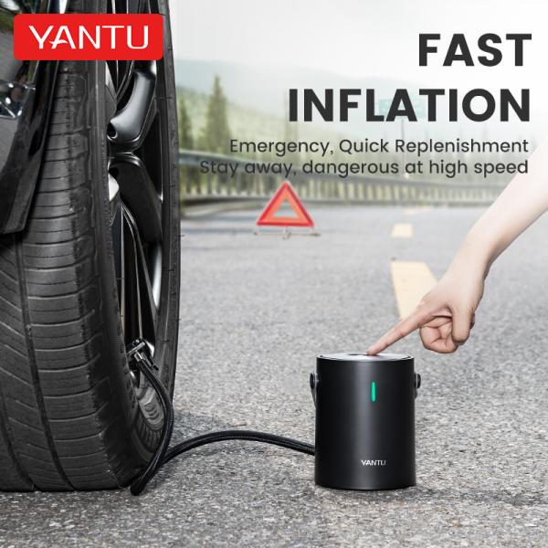 YANTU A05 Wired Mechanical High Pressure Tire Inflator Portable Air Pump for Audi Cars
