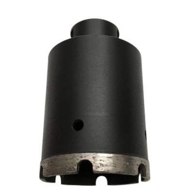 Black Color 3 Diamond Tipped Core Drill Bits For Granite Marble Concrete Tile