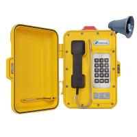 Avaliação impermeável IP68 dos telefones 80dB à prova de intempéries exteriores amarelos