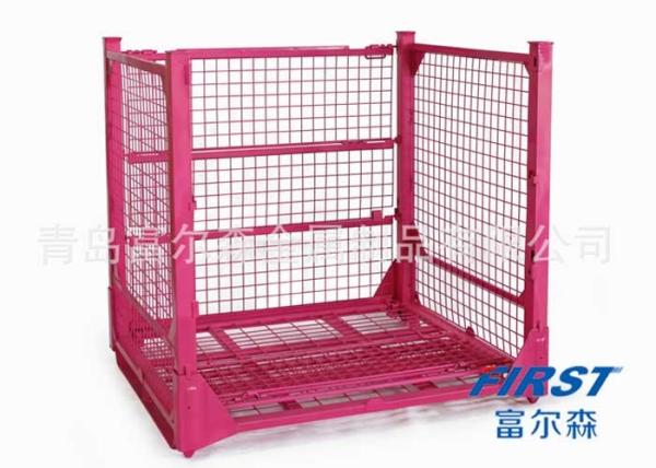 ISO RAL Galvanised 110kg 4 Layers Stackable Steel Wire Cages