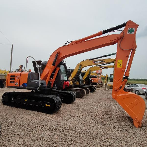 0.52м3 Оригинальная японская краска Hitachi Подержанное оборудование низкий уровень шума Hitachi Ex 120