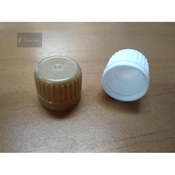 Casquillo plástico del canalón de la torsión para la bolsa líquida plástica que empaqueta, material de la categoría alimenticia