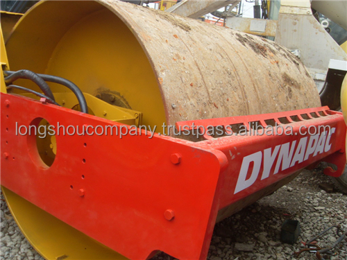 37 KW Used Dynapac CA30 CA25 Road Roller Drum Single Drum Roller For Road Construction