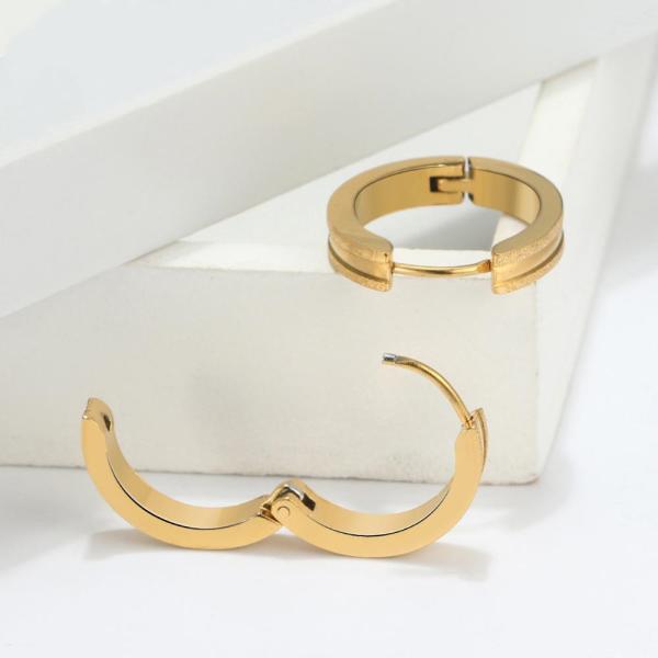 Large Hoop Earrings Designs Jewelry Stainless Steel Earrings 2018 Women