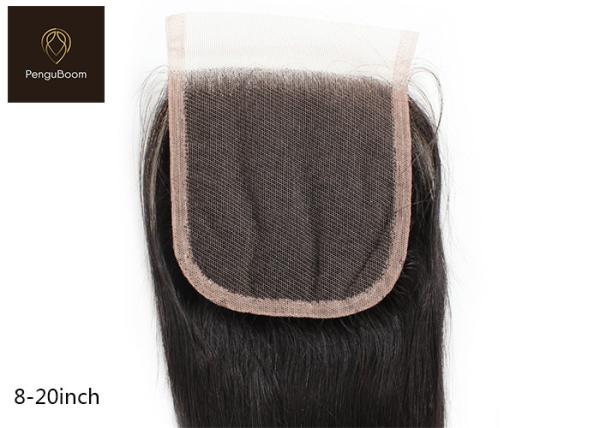 8-20 inches 4 by 4 Remy Human Hair Closure Tight And Neat