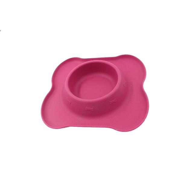 Colorful Custom Dog Cat Pet Bowl Feeder Fashion Design Silicone With 200g Weight