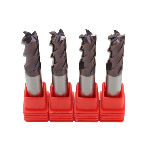 YINGBA CNC Router Bits Solid Carbide HRC 45/55/60/70 Metal Milling Cutter for Steel Iron Copper Aluminum Metal Cutter