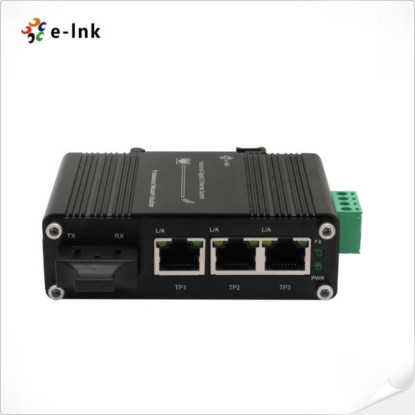 Single Mode Single Fiber Sc 20km Media Converter Full Half Duplex Auto Negotiation Din Rail