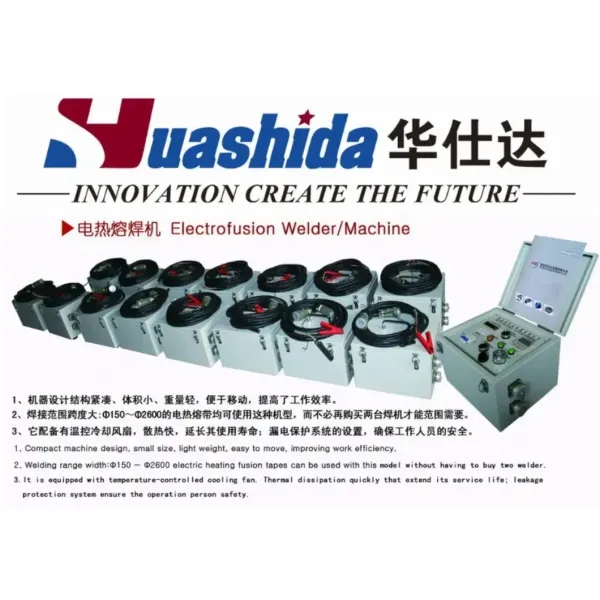 Automatic Control Electrofusion Welding Machine with 150 Welding Cycles Storage Compliant with European Standards