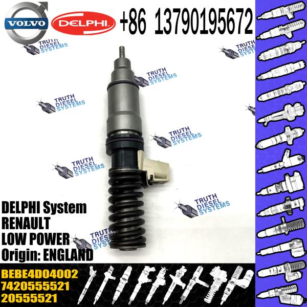 common rail injector 20555521 BEBE4D04002 for VOL / trucks MD11 diesel injector