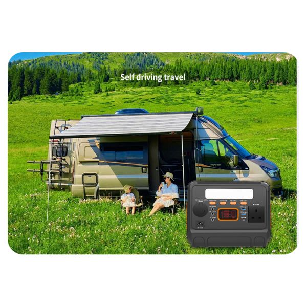 Wholesale Portable Power Station 220V Outlet Peak 1200W Solar Energy Generator  smoke Lighter For Camping And Outdoor Recreation