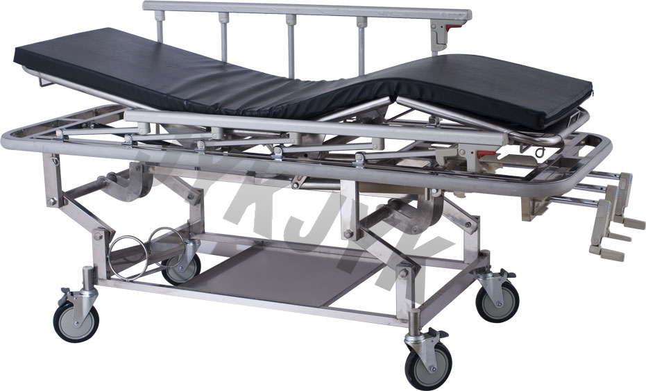 stainless steel stretcher with three functions medical stretcher patient trolley stretcher