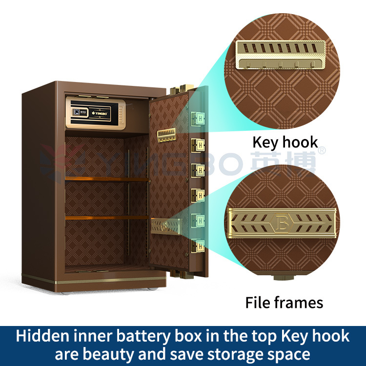 Heavy Duty Office Security Safe Box Large Biometric Fingerprint Safe With Reinforced Door & Anti-Theft Locking Bolts