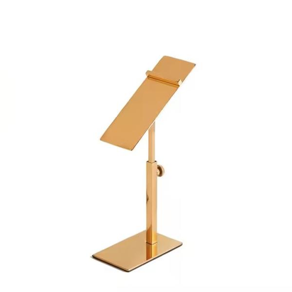 Countertop Metal Riser Stand Adjustable Retail Shoe Rack Stainless Steel