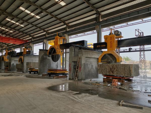 Bridge Multiblade Block Cutter Granite Marble Block Cutting Machinery