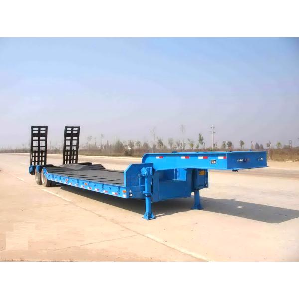 Semi-Trailer 150ton Heavy Duty 4 Line 8 Axle Low Bed Trailer with 32 Tyres and Gooseneck