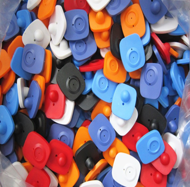 La etiqueta del RF de la ropa del supermercado con el logotipo aumentado/suavemente seguridad marca con etiqueta