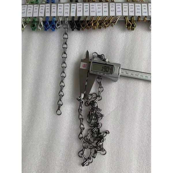 1.5mm Wire diameter Drak Gray Color Aluminum Chain Metal Curtains for Office decoration use