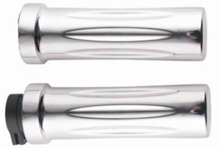 1''  Cnc Sportsters Motorcycle Handle Grip Black And Chrome For Harley Davidson