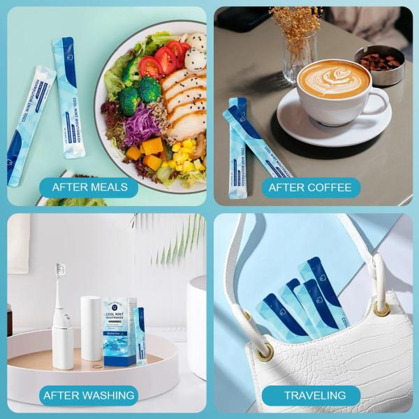 20Pcs Strong Mint Oral Mouthwash Alcohol Free Prevents Cavities TSA Approved