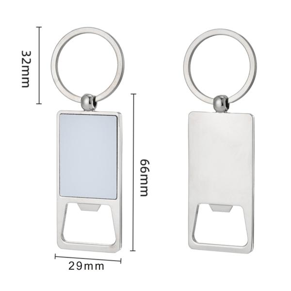 Cadeau de la fête des pères Cadeau promotionnel personnalisé Décapsuleur Porte-clés Sublimation Décapsuleur Porte-clés vierge