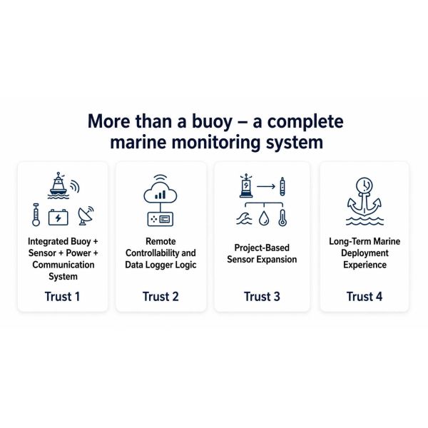 3m to 10m Multifunctional Smart Data Buoy System for Real-Time Ocean Observation