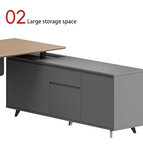 Myidea Export Foreign Trade Independent Desk with Baffle Desk Company Employee Office Desk Matching File Cabinet