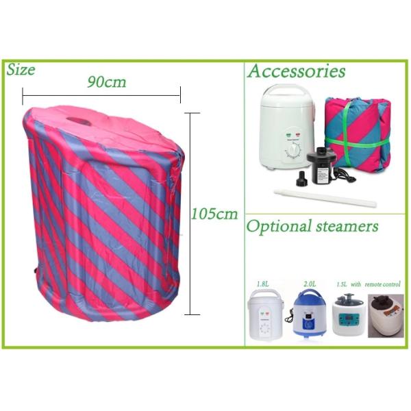 EU US Plug Lose Weight Detox Therapy Portable Steam Sauna Inflatable 1.8L 1100W