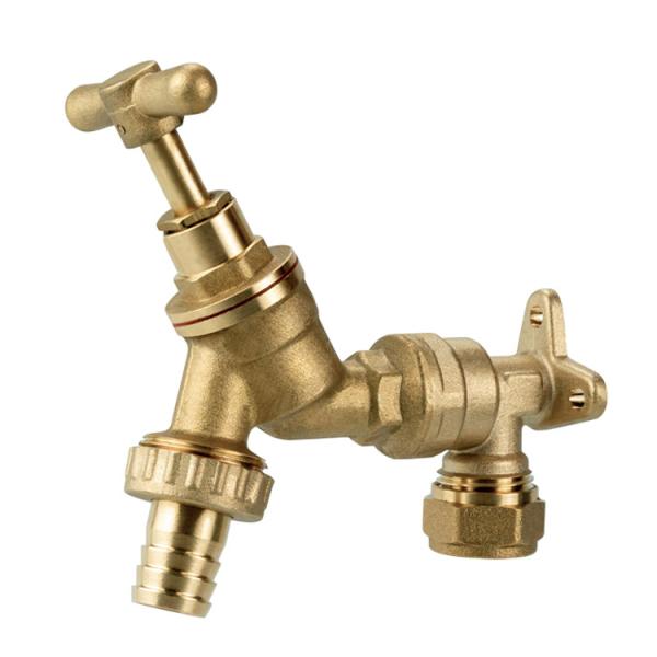 Outlets Hose Connect Outdoor Brass Bibcock Valve Normal Temperature Water Brass Stop Bibcock