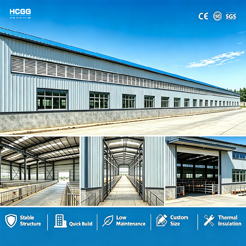 Steel Structure Poultry House Durable Efficient And Fully Customized Poultry Housing Solutions