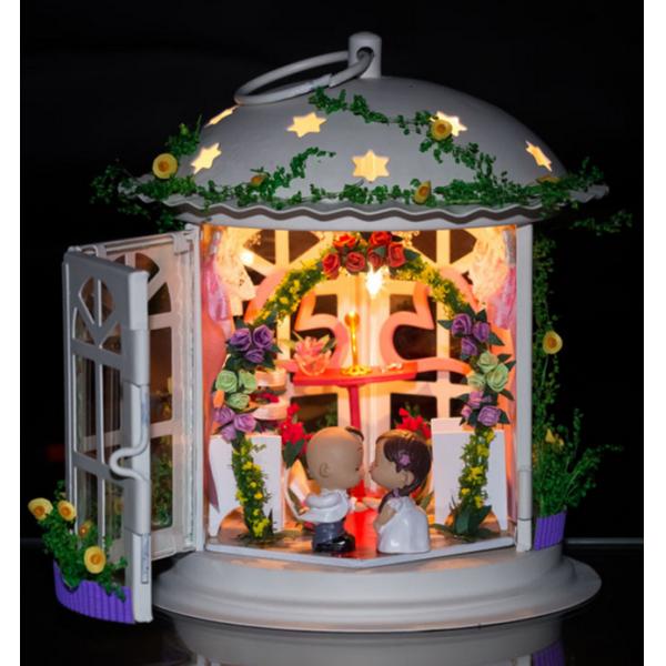 Dollhouse, DIY Lights House, Education Romantic Full House