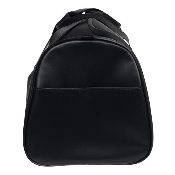 Black Garment Weekender Bag With Detachable Adjustable Shoulder Strap