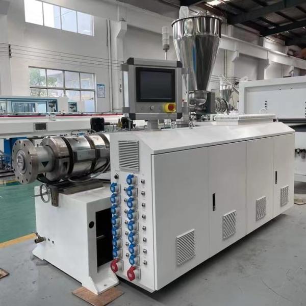 PLC control PVC Pipe Production Line high output and productivity