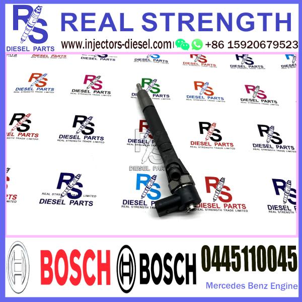 Inyector común 0445110045 del carril del combustible diesel 0445110046 para Mercedes-Benz Engine