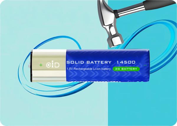 2500 mWh 1,5 V batterie rechargeable 10000 cycles batterie à recharge rapide