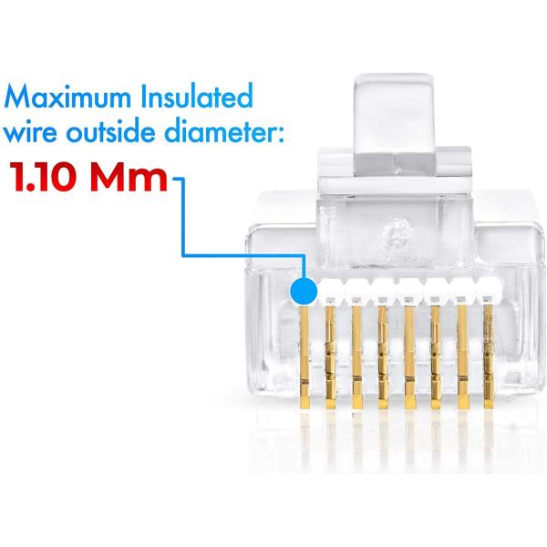 Male UTP Cat5e Cat6 Toolless RJ45 Connector For LAN Cable