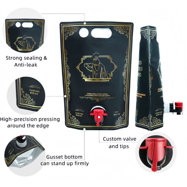 Eco Friendly Materials Apple Juice Packaging Pouch Innovative Custom Design