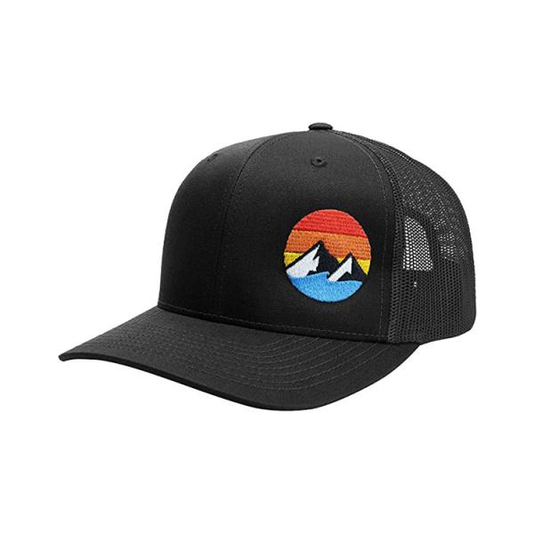 ODM Pre-curvado Borda Trucker malha chapéu chapéu para adulto