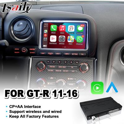 Lsailt Android Auto CP AA OEM Integração Interface de vídeo Carplay para Nissan GTR GT-R R35 2011-2016
