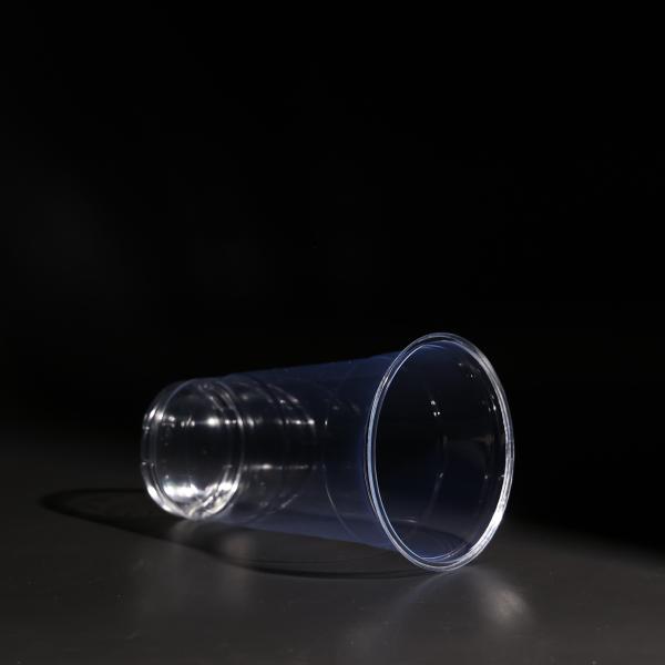 Copo de chá de bolhas PET de plástico transparente livre de BPA para bebidas frias